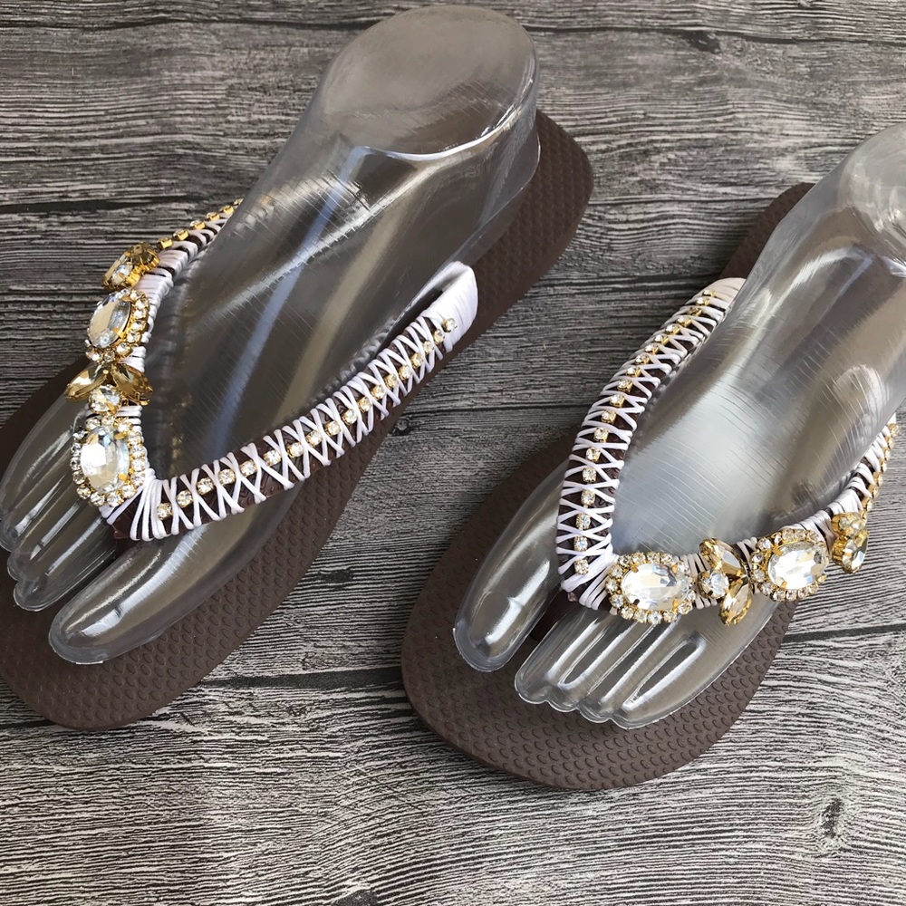 NEW ♡ Gorgeous Embellished ♡ Havaianas - Picture 3 of 8